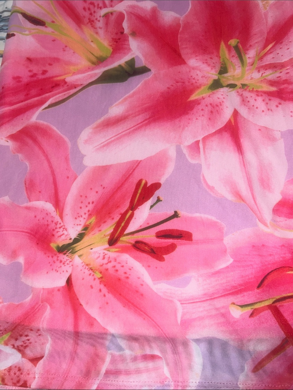 Floral Pink Maxi Mesh Skirt - Picture 2 of 5